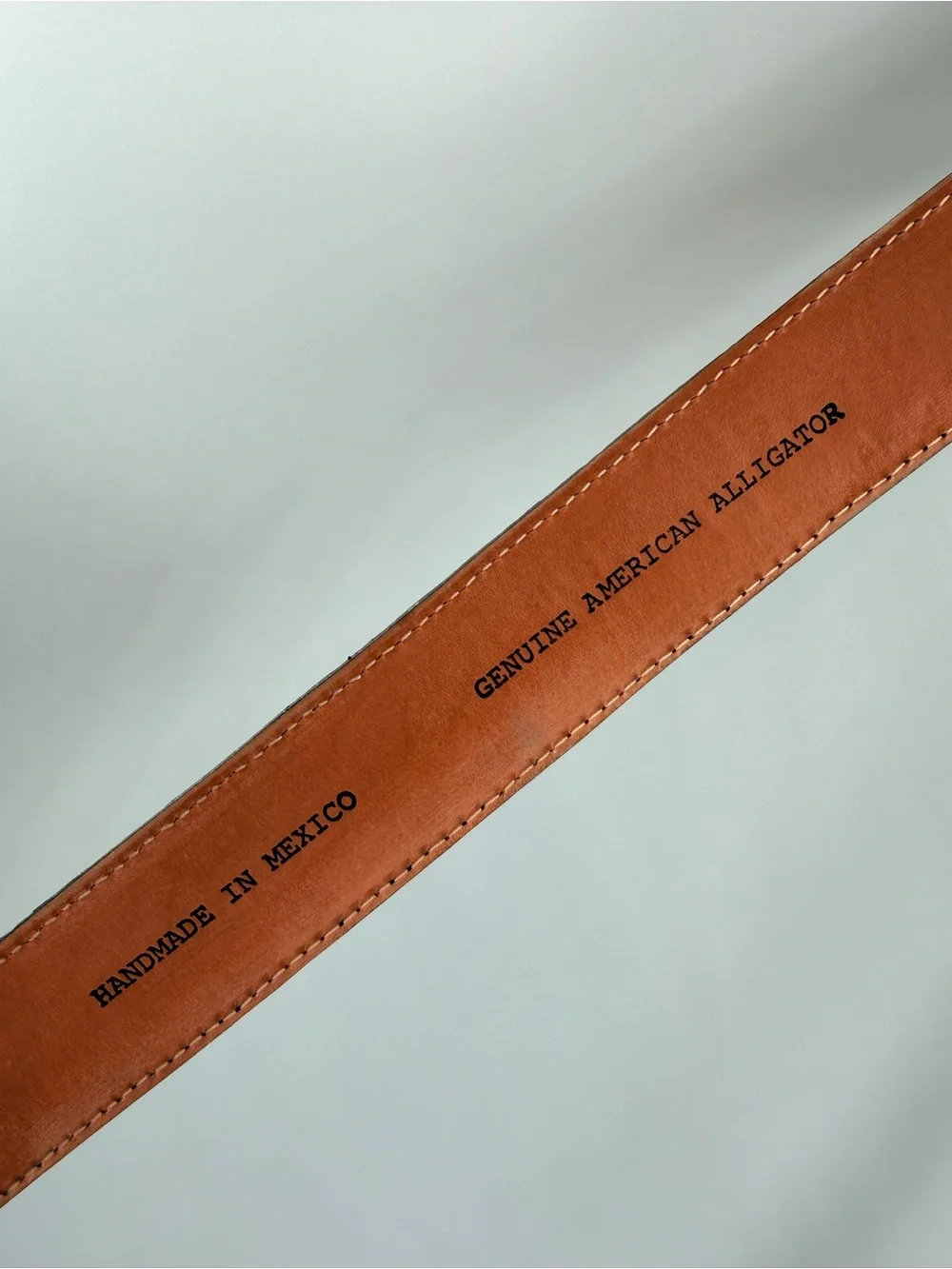EUC Tecovas Genuine Alligator Belt